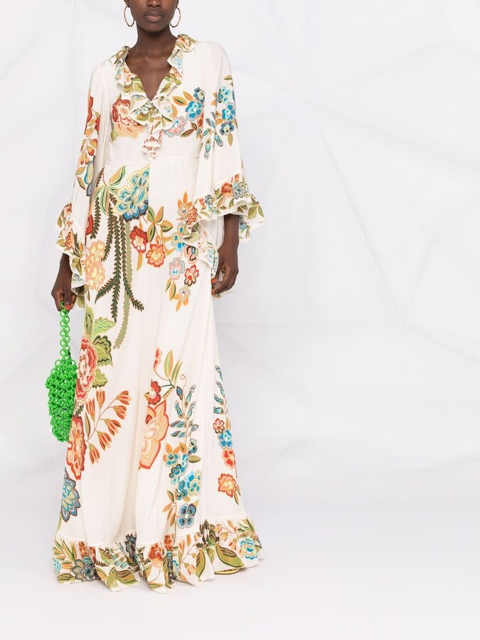 Etro Floral-Print Silk Maxi Dress - ShopStyle