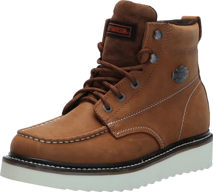 Harley-Davidson Men's Beau 7.5 Inch Wedge Boot Motorcycle