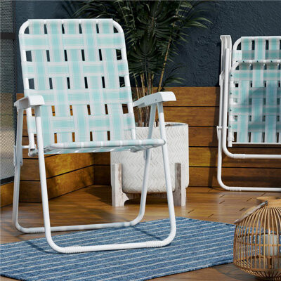 Novogratz Set of 2 Priscilla Folding Beach Chairs