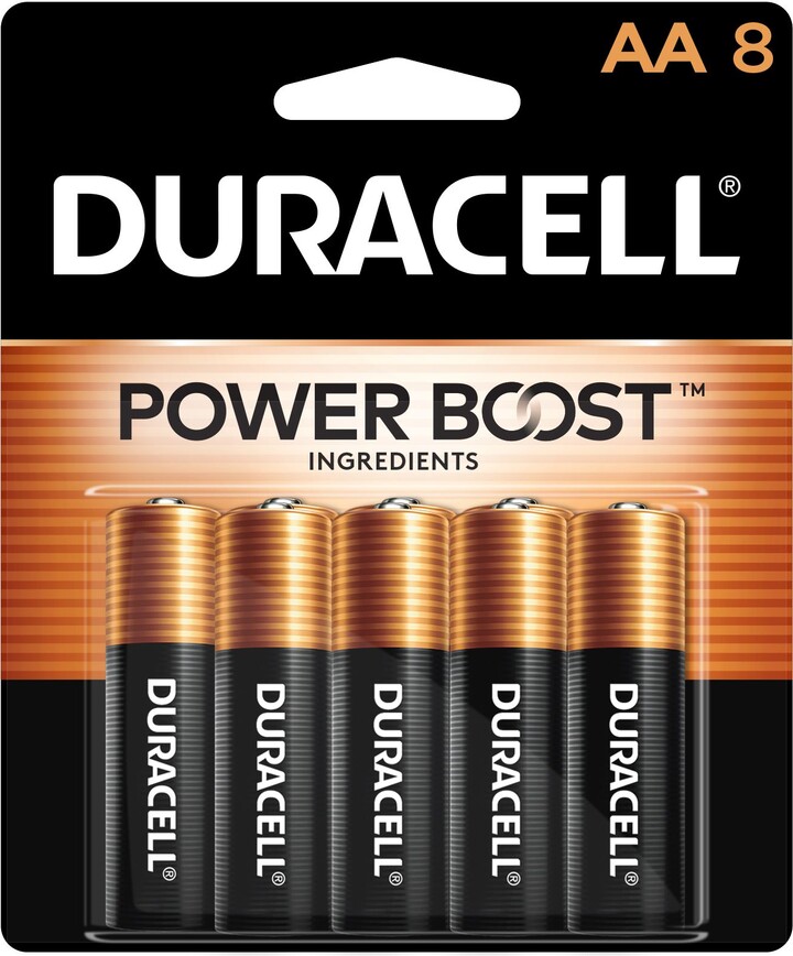 Duracell Coppertop AA Alkaline Batteries – 8 Pack, Storm