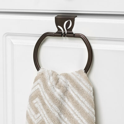 Spectrum Leaf over The Cabinet Door Towel Ring