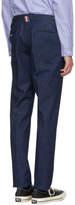Thumbnail for your product : Thom Browne Navy Denim Unconstructed Low-Rise Trousers