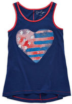 Thumbnail for your product : Jessica Simpson Girls 7-16 Heart Flag Tank