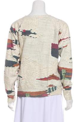 Etoile Isabel Marant Printed Long Sleeve Sweatshirt