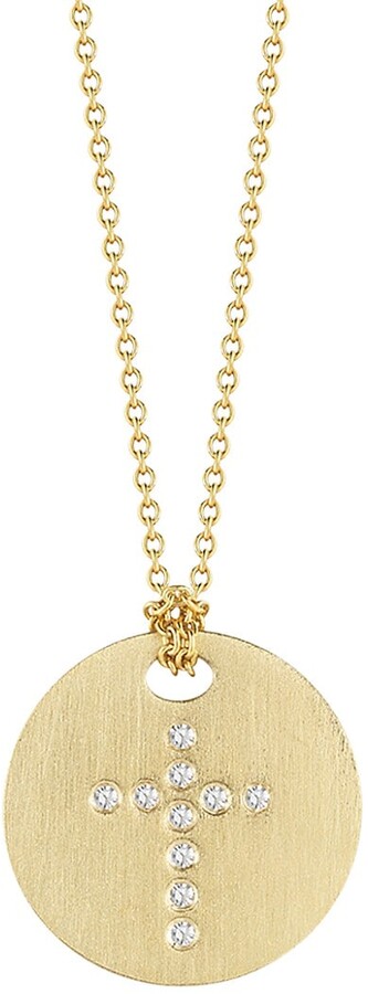Gold Disc Necklace | Shop the world's largest collection of 