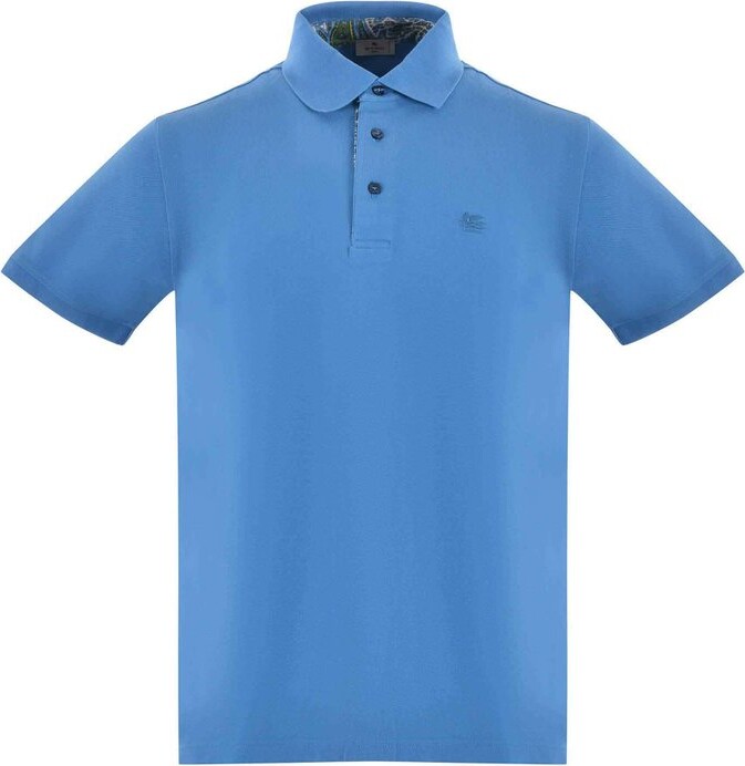 Etro Pegaso Embroidered Polo Shirt