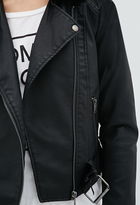 Thumbnail for your product : Forever 21 Belted Faux Leather Jacket