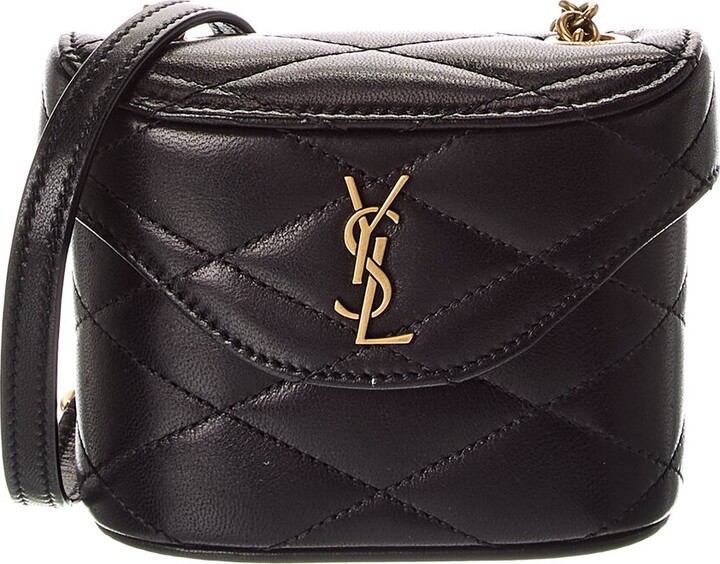 Saint Laurent June Micro Box Leather Shoulder Bag