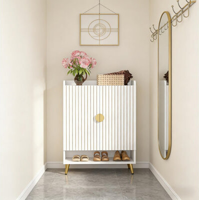 Rebrilliant Spacious Shoe Storage OrganizerModern Style Shoe Cabinet