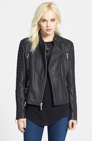 Thumbnail for your product : BCBGMAXAZRIA Textured Lambskin Leather Moto Jacket
