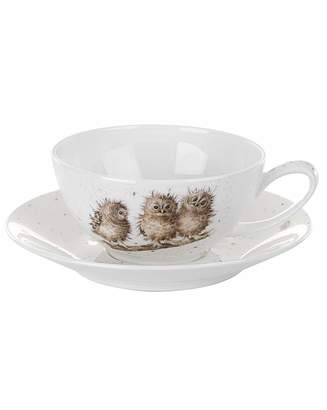 Portmeirion Wrendale - Cappuccino Cup & Saucer (Owl)
