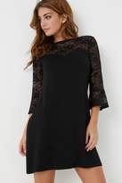 Thumbnail for your product : Next Lipsy Lace Sweetheart Long Sleeves Mini Skater Dress - 4