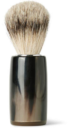 Abbeyhorn - Horn And Super Badger Bristle Shaving Brush - Black