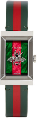Gucci Green & Red G-Frame Watch