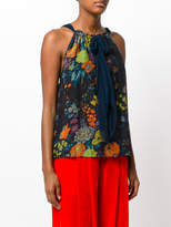 Thumbnail for your product : Raquel Allegra floral pleated top