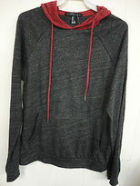 Thumbnail for your product : Forever 21 Men's knit pullover w/hoodie Sz S charcoal / rust, triblended fabric