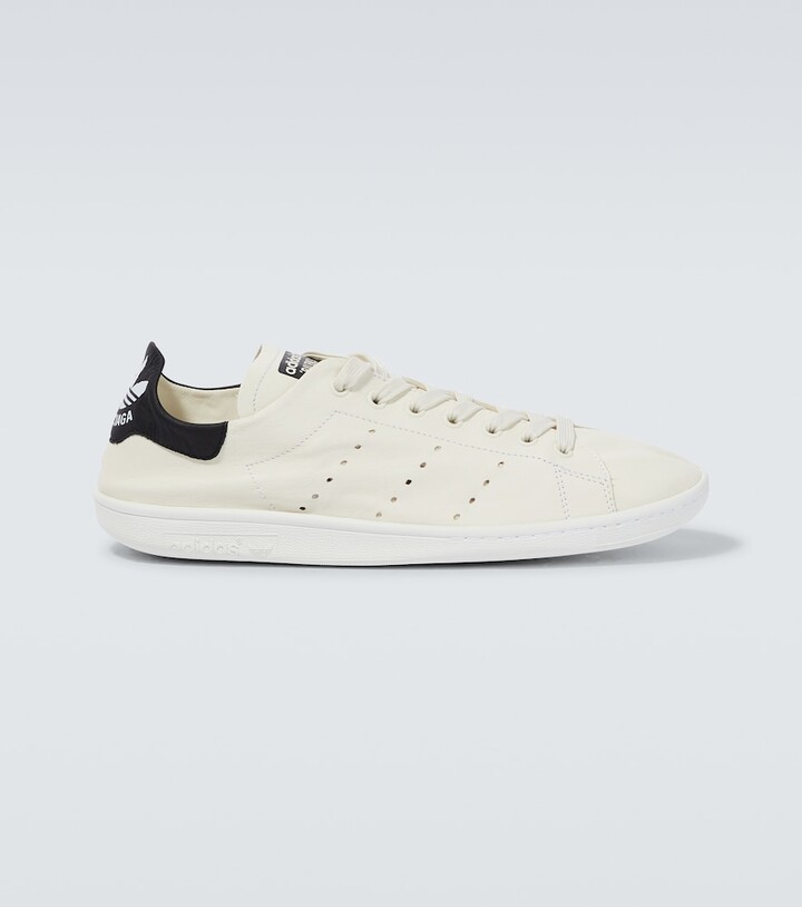 Balenciaga x Adidas Stan Smith leather sneakers - ShopStyle