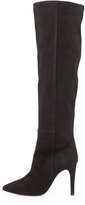 Thumbnail for your product : Joie Olivia Over-The-Knee Pointy Suede Boot, Black