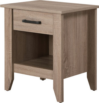 Latitude Run Modern Bedside Table With Storage Options