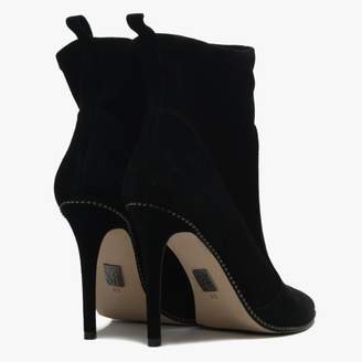 Moda In Pelle Belista Black Suede Studded Ankle Boots