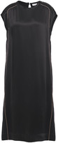Thumbnail for your product : Brunello Cucinelli Bead-embellished Satin Midi Dress