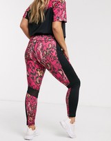 Thumbnail for your product : Simply Be activewear leopard print leggings