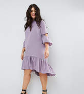 Thumbnail for your product : ASOS Curve Tea Midi Dress With Ruffle