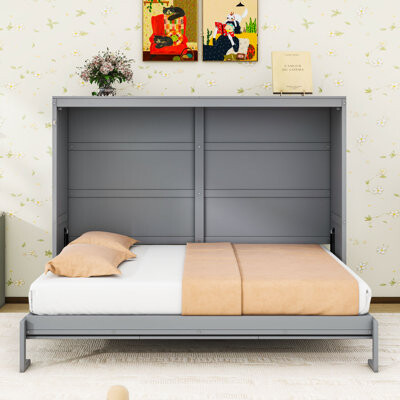 Red Barrel Studio Piedmont Multi-Function Wall Bed with Flexible Slats