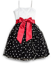 Thumbnail for your product : Un Deux Trois Girl's Dot Party Dress
