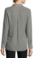 Thumbnail for your product : A.L.C. Scott Long-Sleeve Printed Silk Georgette Blouse