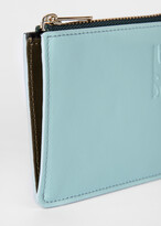 Thumbnail for your product : Paul Smith Women's Turquoise Colour-Block Leather Wallet