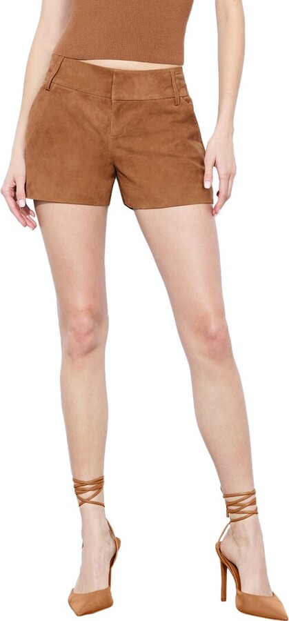 Alice + Olivia Cady Leather Short