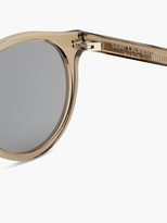 Thumbnail for your product : Saint Laurent Round Acetate Sunglasses - Beige