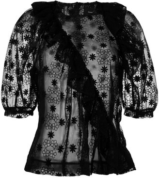 Simone Rocha lace shortsleeved blouse