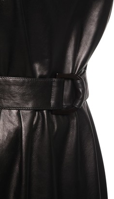 Drome Leather Mini Dress W/ Belt