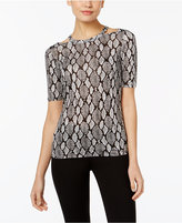Thumbnail for your product : MICHAEL Michael Kors Cutout Printed Top