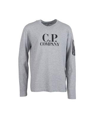 C.P. Company Undersixteen Undersixteen Classic Logo Long Sleeved T-shirt Colour: GR