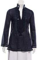 Thumbnail for your product : Tory Burch Embroidered Long Sleeve Tunic