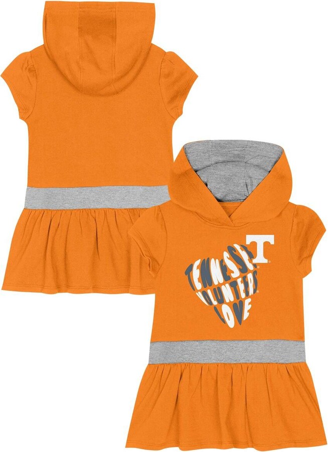 Outerstuff Girls Toddler Tennessee Orange Tennessee Volunteers Team Love French Terry Hoodie Dress