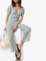 Thumbnail for your product : She Made Me Rani crochet-knit jumpsuit