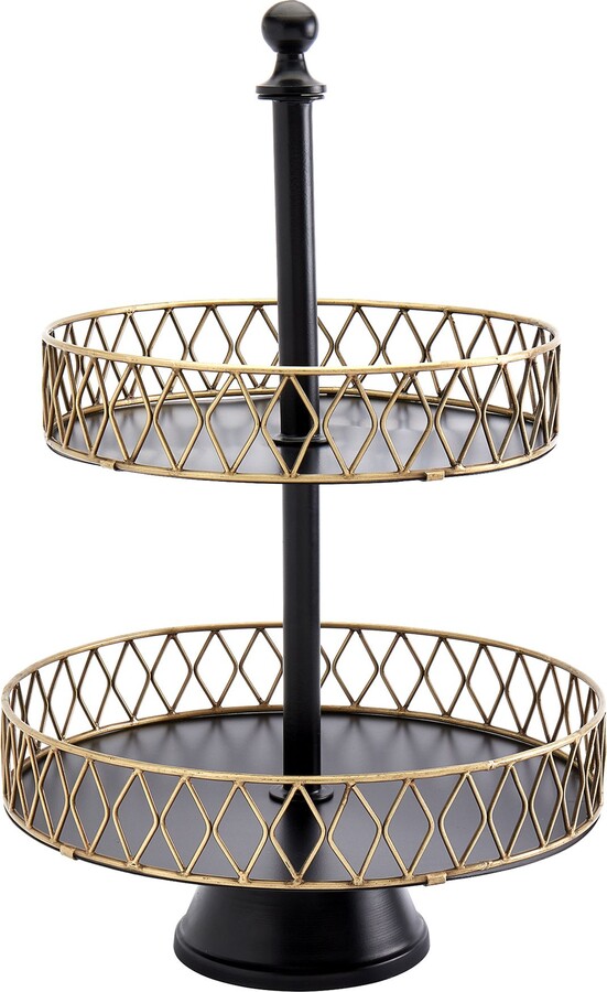 Tabletops Unlimited Tabletops Gallery Future Lux 12" Two-Tier Servi ng Tray