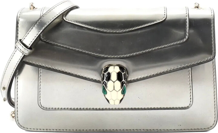 Bvlgari Pre-Owned Serpenti Forever Metallic Leather Small shoulder bag