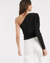 Thumbnail for your product : Only Becca one shoulder ruched top