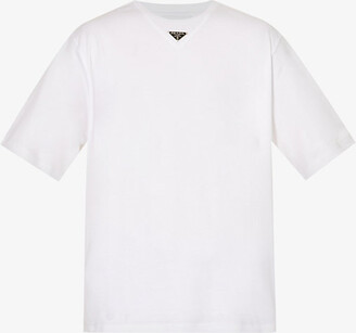 Prada Men's White T-shirts | ShopStyle
