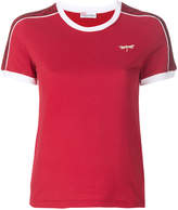 Red Valentino t-shirt à empiècements en résille