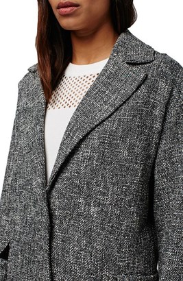 Topshop Women's Textured Slouchy Coat