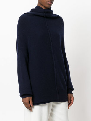 Y's asymmetric knitted jumper