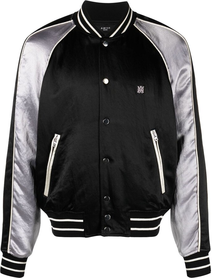 Amiri Black Souvenir Bomber Jacket ShopStyle