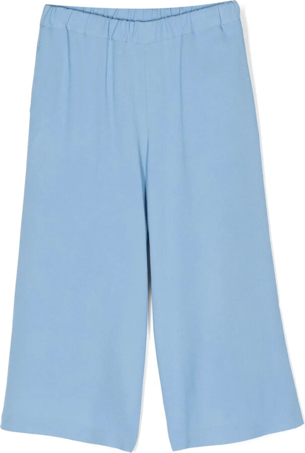 Simonetta Elasticated Wide-Leg Trousers