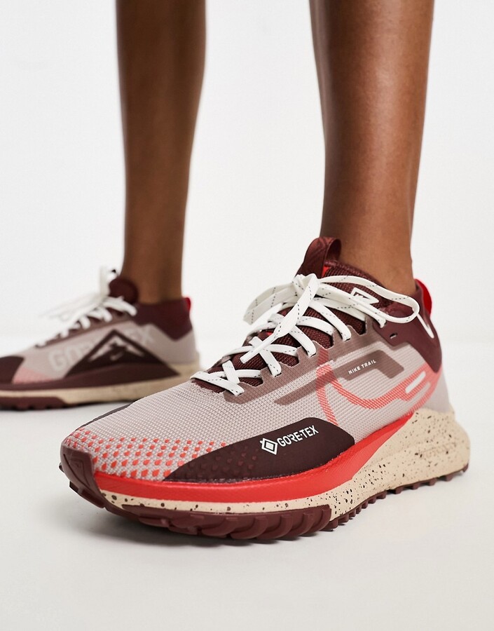 Nike Running React Wildhorse trainers in red ShopStyle